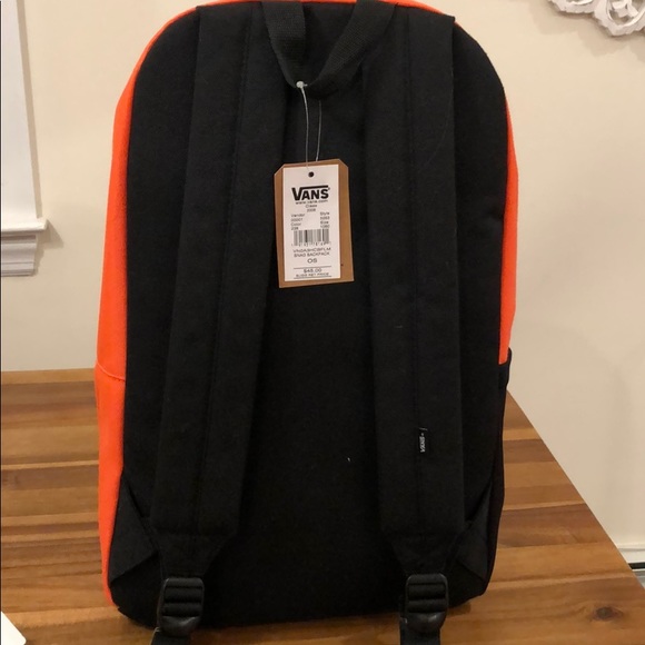 Vans orange and black backpack - Picture 3 of 6